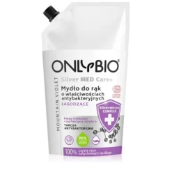 OnlyBio Silver MED Care+, Handseife mit antibakteriellen, beruhigenden Eigenschaften, Nachfüllpackung, 500 ml SHORT DATE