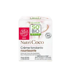 So'Bio Etic Nutri Coco, milde nährende Gesichtscreme, trockene und sehr trockene Haut, 50 ml