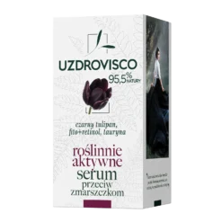 Uzdrovisco Czarny Tulip, pflanzenaktives Anti-Falten-Serum, 30 ml