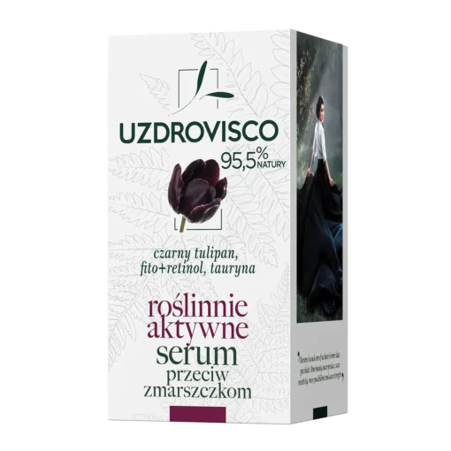 Uzdrovisco Czarny Tulip, pflanzenaktives Anti-Falten-Serum, 30 ml