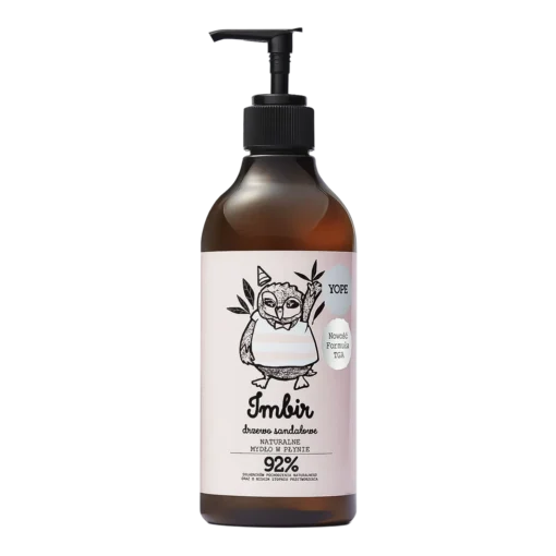 Yope Ginger and Sandalwood, natürliche flüssige Handseife, 500 ml