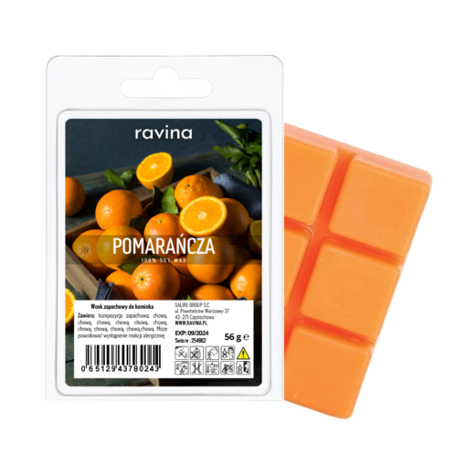 Orange - Duftwachs für den Kamin, Schokolade 56g