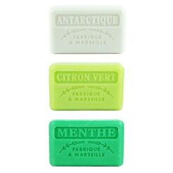 Marseille-Seife, Antarktis, Limette, Mint, 3x125g