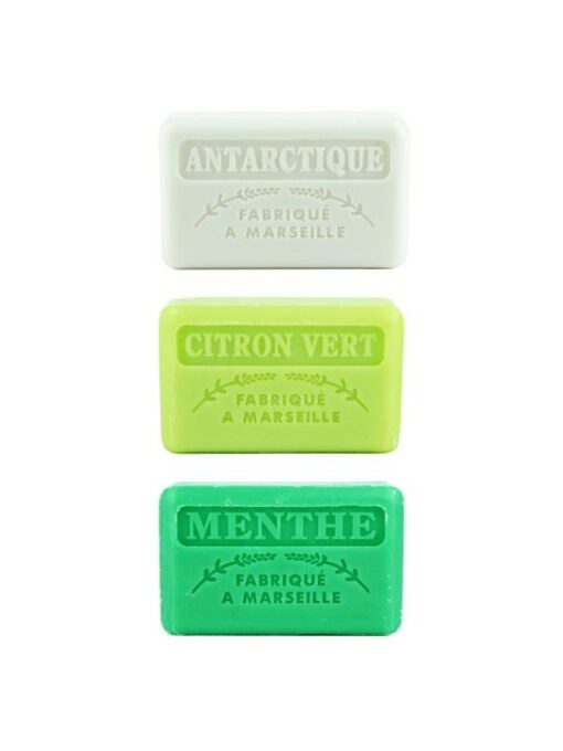 Marseille-Seife, Antarktis, Limette, Mint, 3x125g