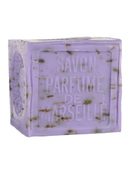 Marseille-Seife, Lavendel mit Blumen, 300g