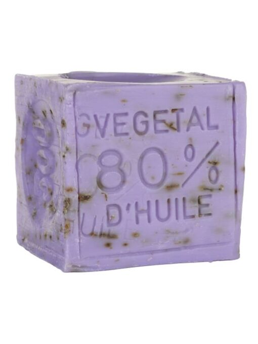 Marseille-Seife, Lavendel mit Blumen, 300g