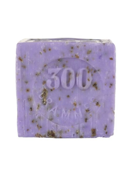 Marseille-Seife, Lavendel mit Blumen, 300g