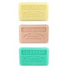 Marseille-Seifen, Cologne, Tabakblume, Vetiver, 3x125g