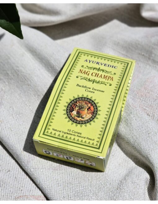 Ayurvedische Rueckfluss Raeucherkegel – Nag Champa2