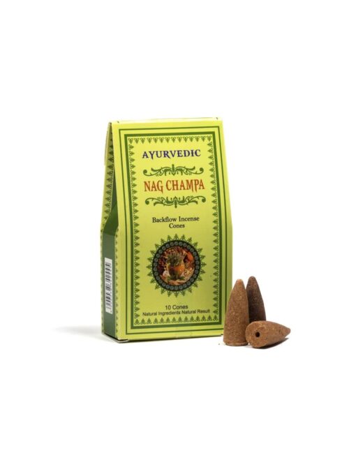 Ayurvedische Rueckfluss Raeucherkegel – Nag Champa3