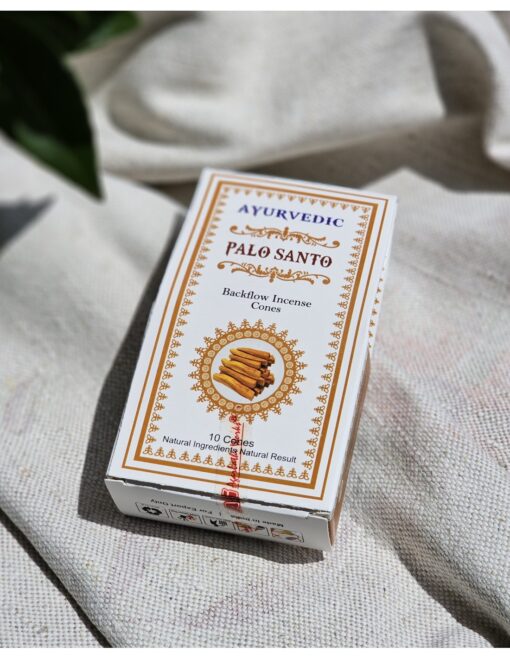 Ayurvedische Rueckfluss Raeucherkegel – Palo Santo2