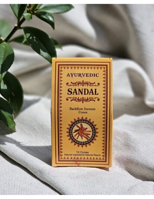 Ayurvedische Rückfluss-Räucherkegel – Sandelholz