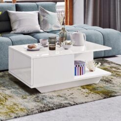 ASPEN Couchtisch – Modernes Design mit Ablagen und Barfach erhaeltlich in 14 Varianten