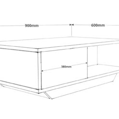 ASPEN Couchtisch – Modernes Design mit Ablagen und Barfach erhaeltlich in 14 Varianten2