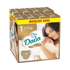 Dada Extra Care 1 New Born (2-5 kg), 156 Stück, Windeln mit super saugfähiger Einlage