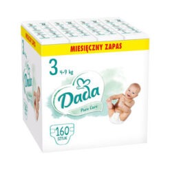 Dada Pure Care 3 Midi (4-9 kg), 160 Stück, Windeln mit Feuchtigkeitskennzeichnung